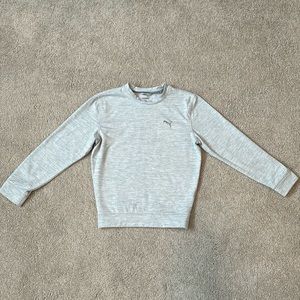 Puma Sweatshirt Kids Extra Small Gray Golf Sweatshirt